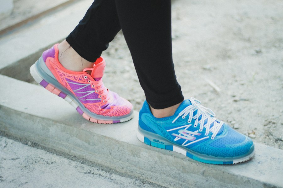Chaussures de sport, pour évoquer une reprise à votre rythme